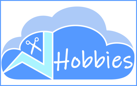 Hobbies on cloud with scissors