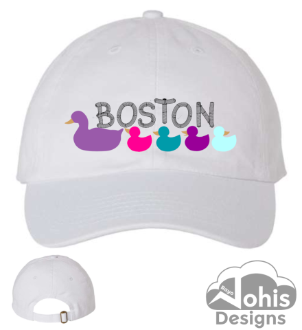 Boston Ducklings - White Cap FrontBack